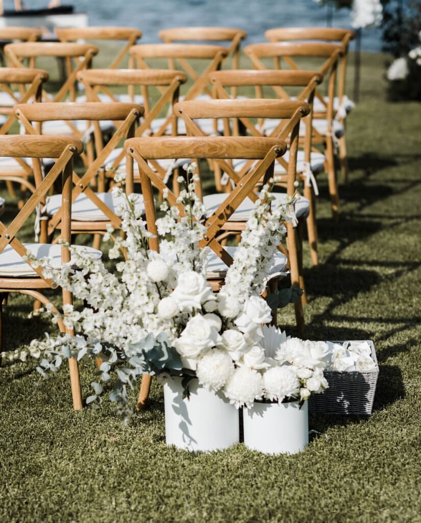crossback wedding chair