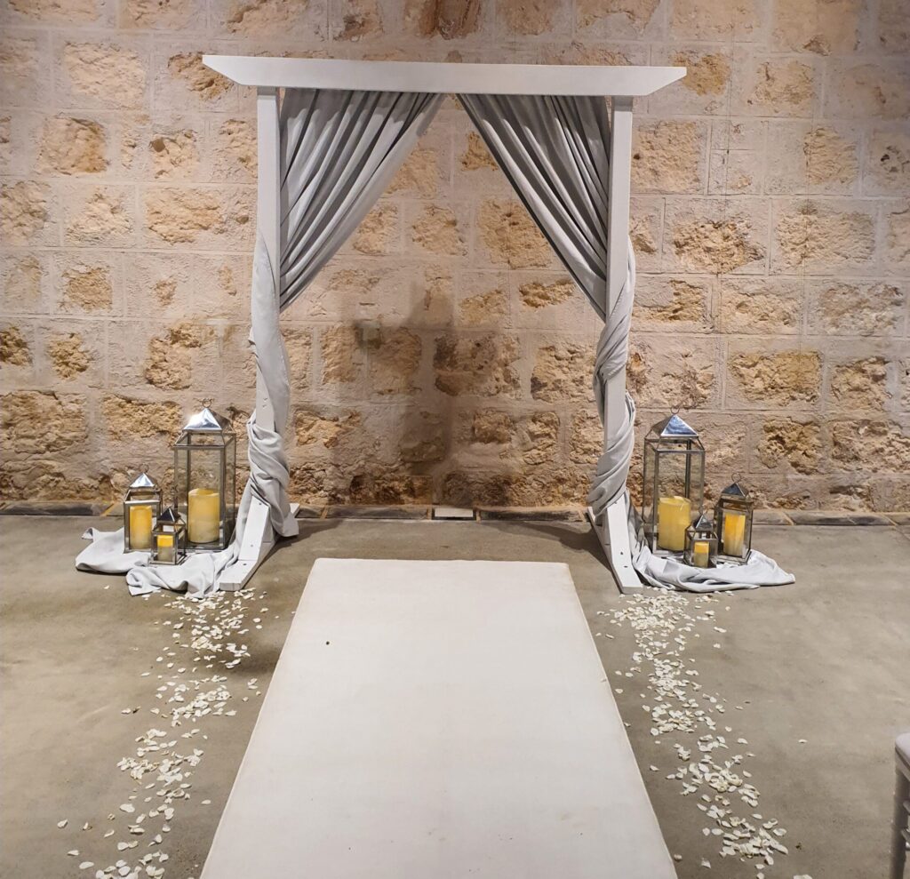 White Wooden Arbour