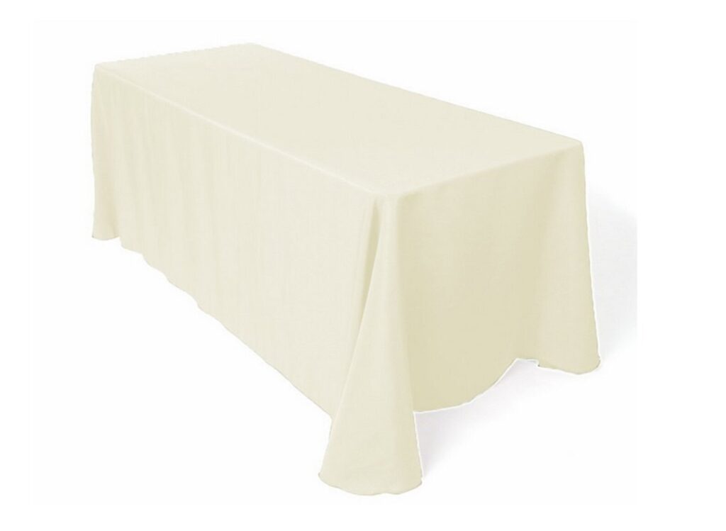 Ivory table cloth hire Perth