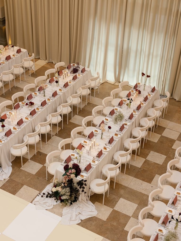 White wedding chairs