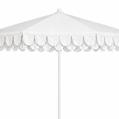 Scalloped Market Umbrella Hire