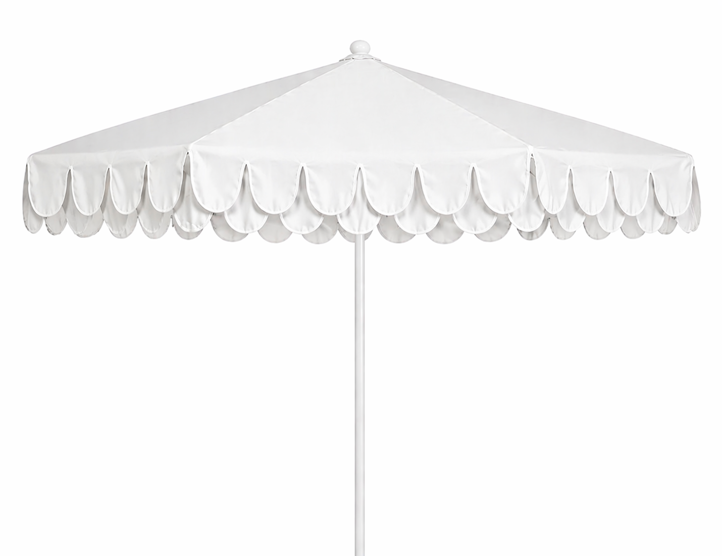 Scalloped Market Umbrella Hire
