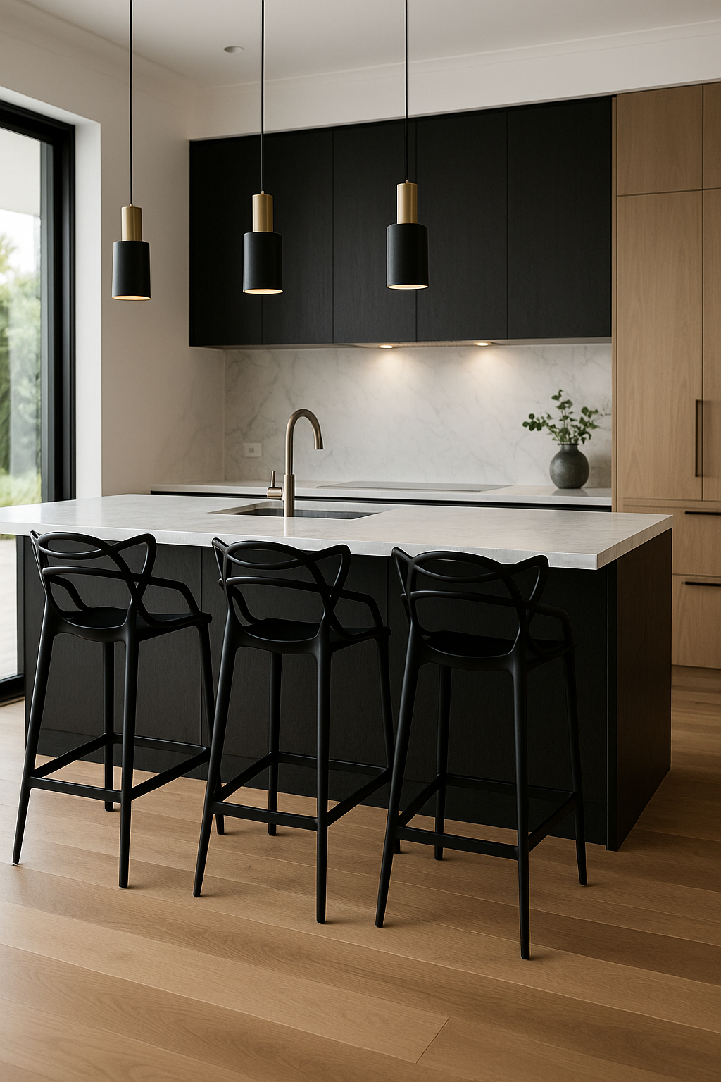 Halo Stool 2 black bar stools